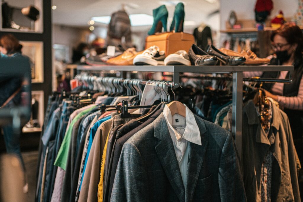 Cloths in Showroom